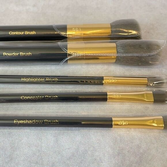 Billion Dollar Brows Charcoal Brush Set Makeup Brush Set 5 Ct NEW in BOX! - Picture 7 of 12